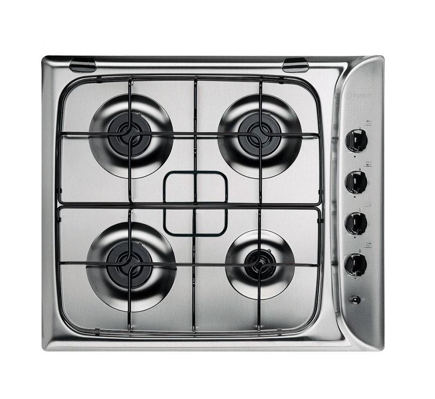 Ariston Built-In Gas Hob, 5 Burners, 75 Cm, Stainless Steel - PCN 751 T/IX/A