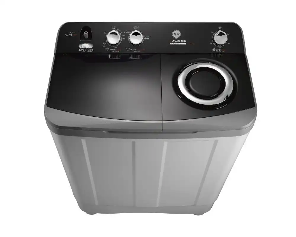 HOOVER Washing Machine Half Automatic, 10 Kg, 2 Motors, White - HW-HTTN10LWTO