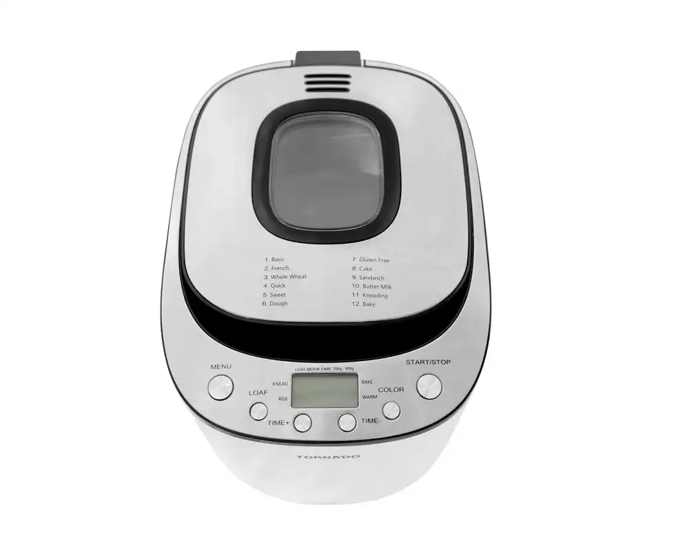 TORNADO Bread Maker, 550 Watt, 0.9 Kg, White - TBM-550