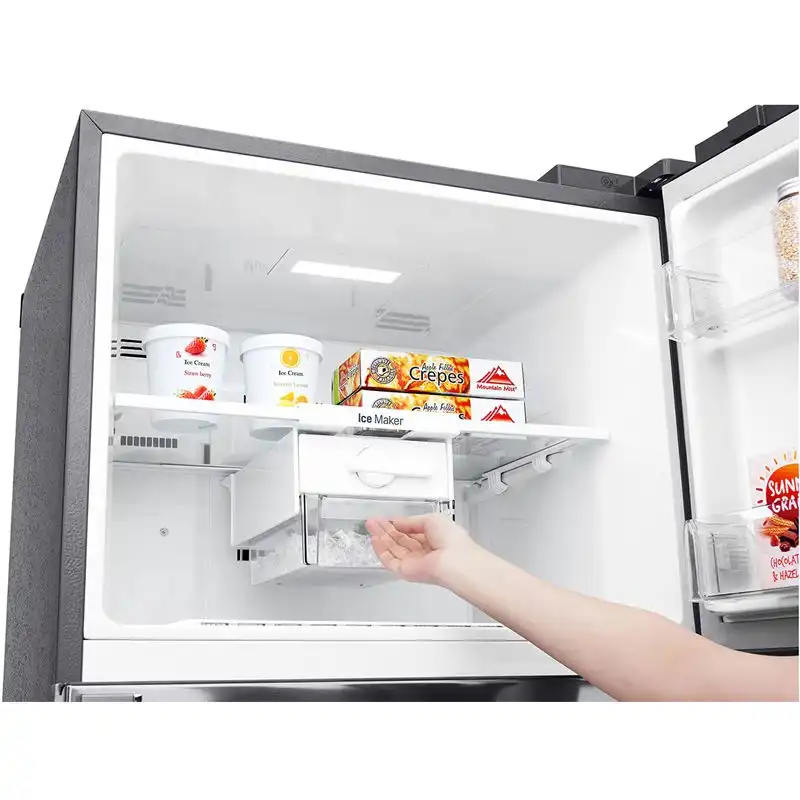 LG Refrigerator, Inverter Linear, 438 Liter, Stainless - GC-B602HLCL