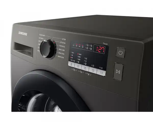 Samsung Digital Front Loading Washing Machine With Inverter Motor, 8 KG, Inox - WW80T4040CX1AS