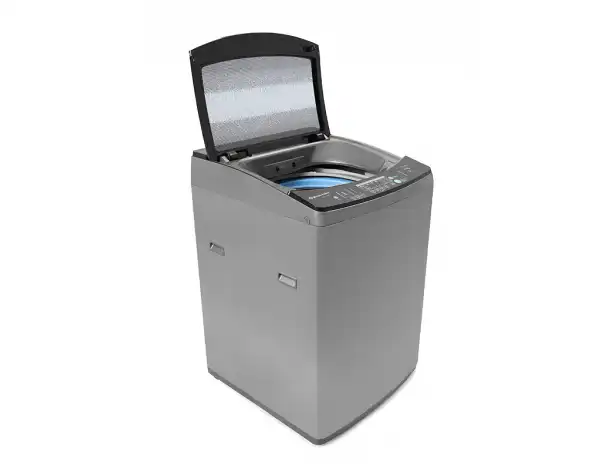 White Point Automatic Washing Machine, Top Loading, 15 kg, Hydraulic Door, Digital, Gray - WPTL150DGSMA