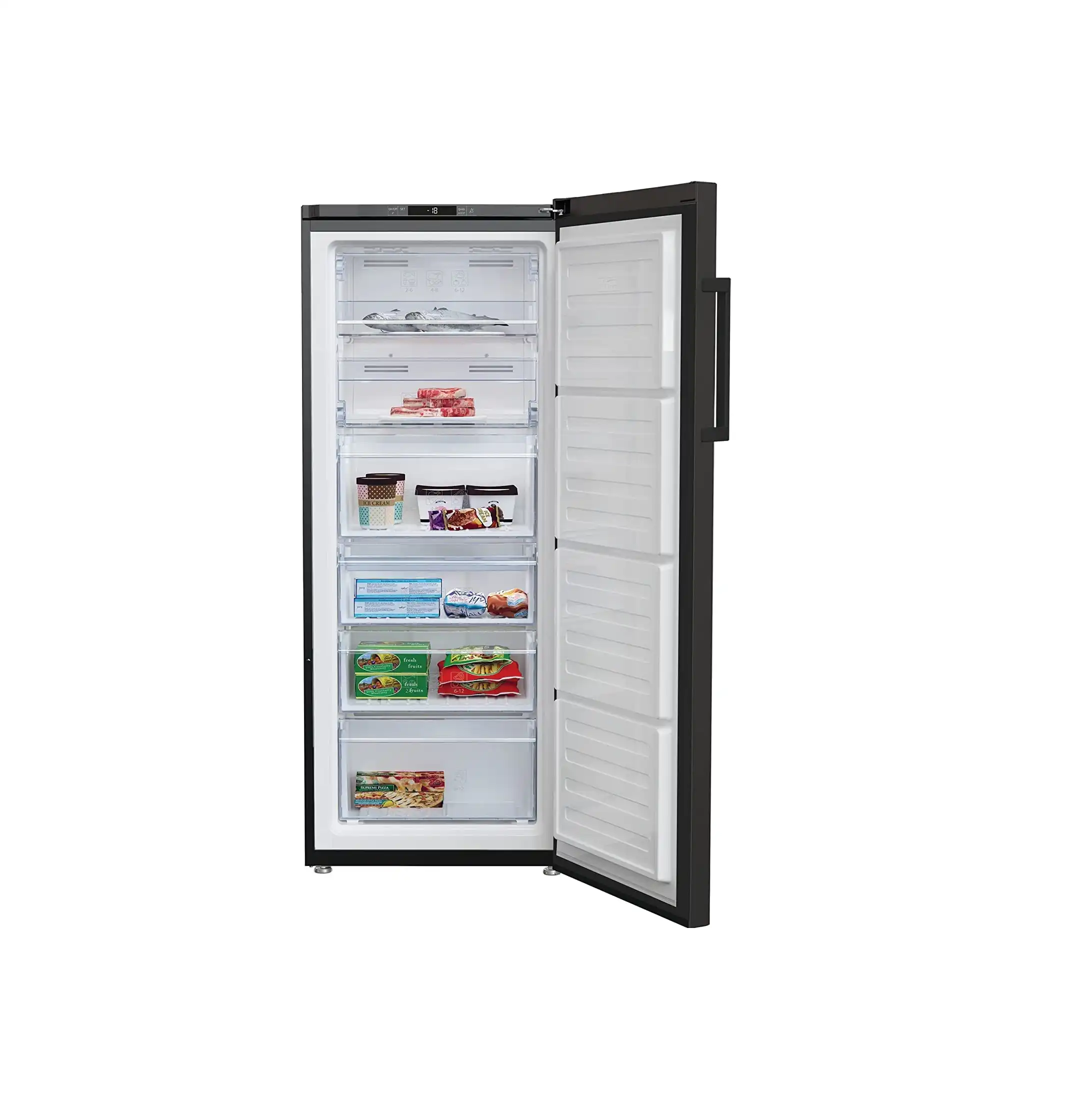 Beko Freezer No-Frost , 6 Drawers, Black - RFNE260K13B