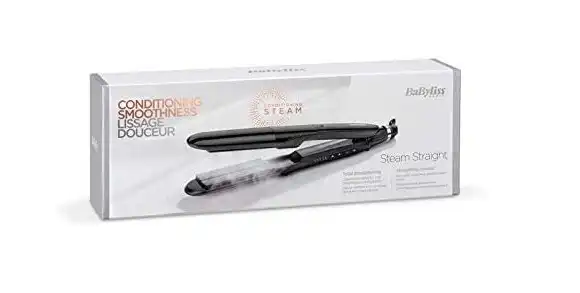 Babyliss Steam Straightener, Black - ST492E