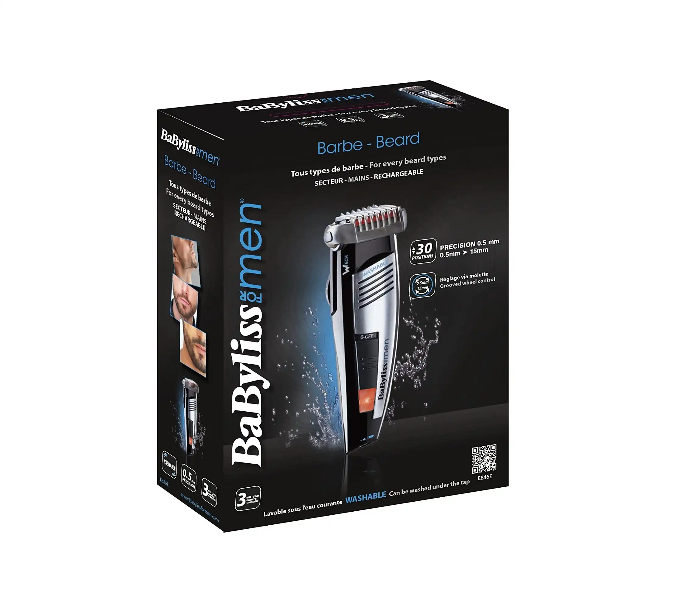 BaByliss 3-Day Cordless Washable Trimmer - E846E