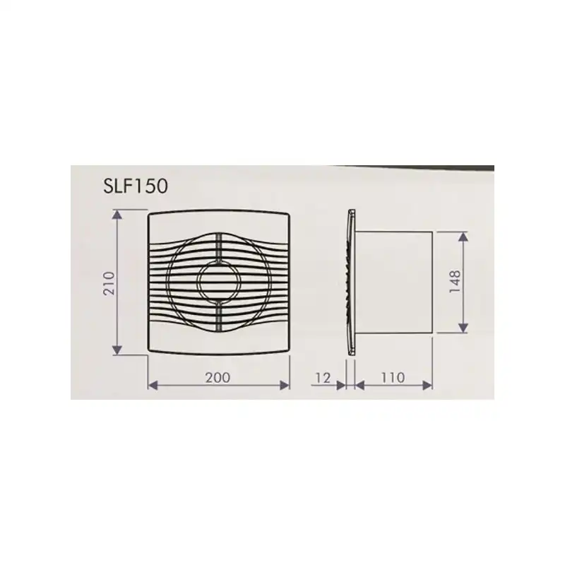 Aurora Air Extractor, 16cm, White - SLF100