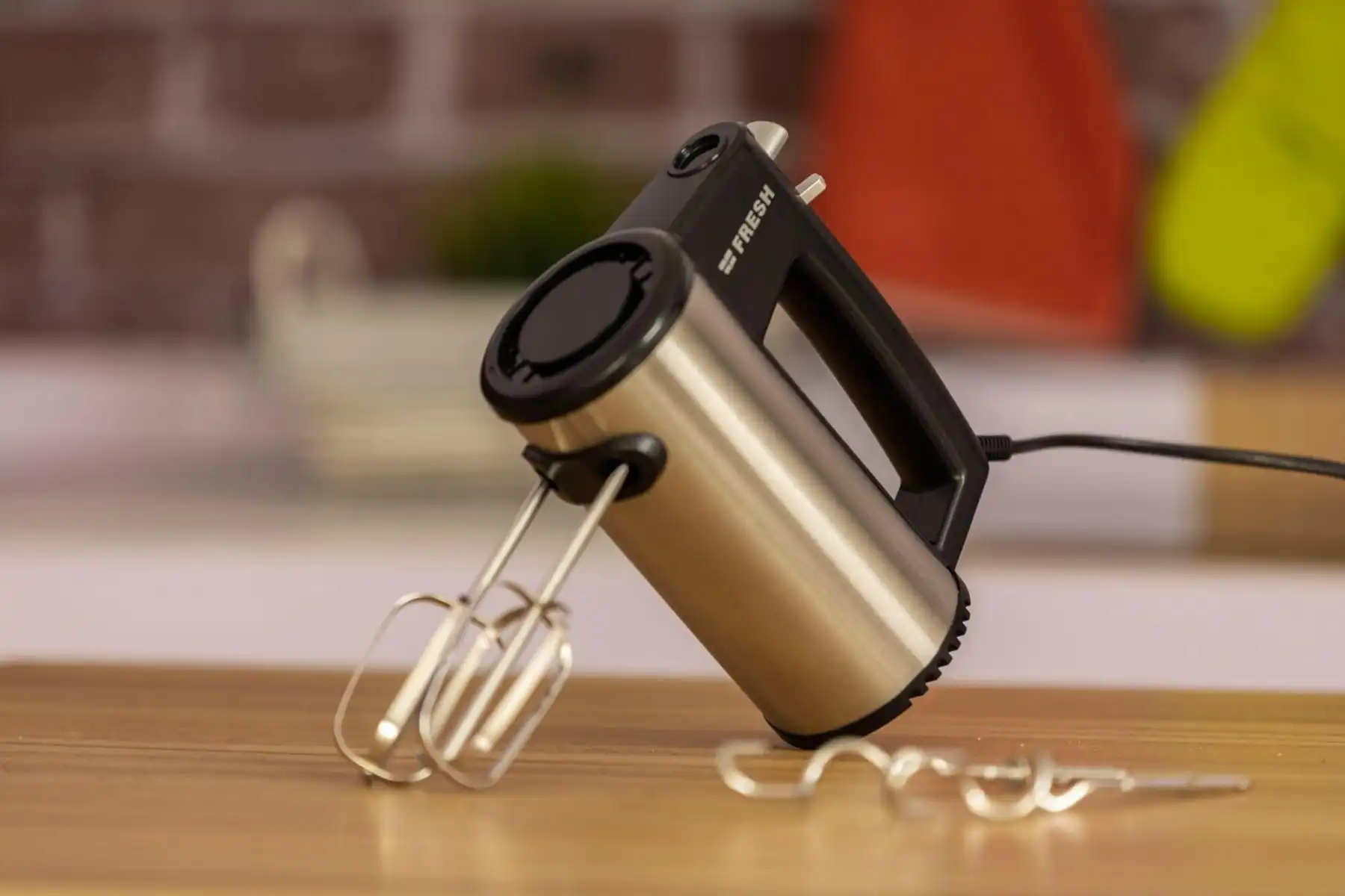 Fresh Hand Mixer, 400 Watt, Silver / Black - HM-400