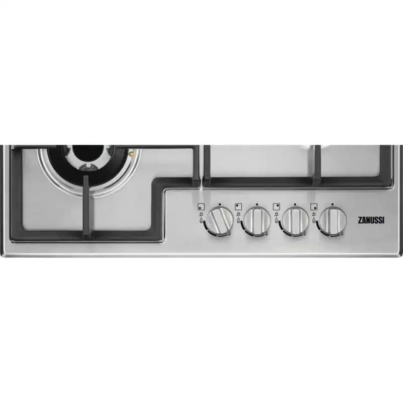 مسطح بلت إن زانوسى، 4 شعلة غاز ، 60 سم، استانلس - ZGH66424XS
