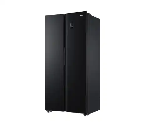 ثلاجة هاير، نوفروست، 2 باب، 490لتر، أسود - HRF-520SDBM