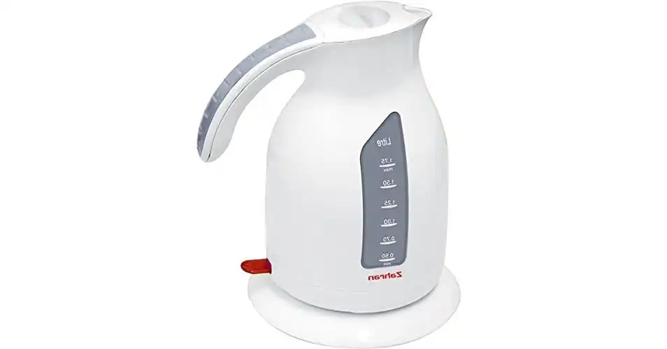 Zahran Ultra Electric Kettle, 1.7 L, 2000 Watt, White - KO6101EG