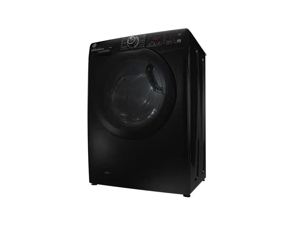 HOOVER Washing Machine Fully Automatic 8 Kg, Inverter Motor, Black - H3WS38TAMF7B-ELA