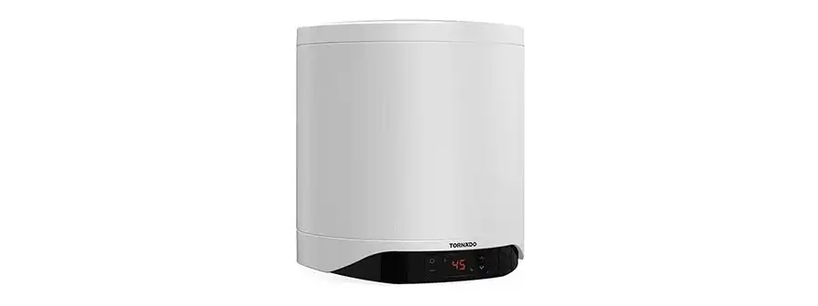 سخان مياه تورنيدو كهرباء 30 لتر ، إينامل ، ديجيتال ، أبيض - TEEE-30DW