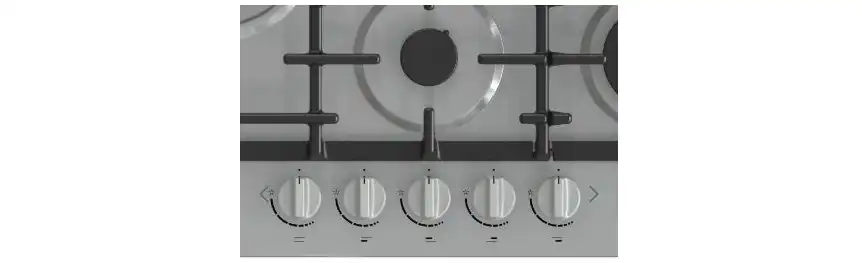 مسطح جورونيا، 5 شعلات، 75سم، ستانلس - GW751x