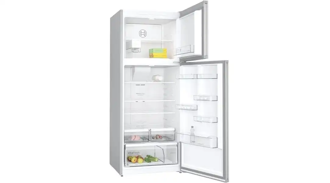 ثلاجة بووش نوفروست، 542 لتر، 2 باب، شاشة ديجيتال، فضي - KDN76XI3E9