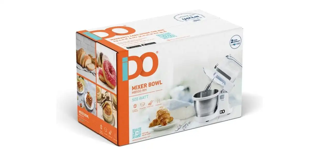 IDO Mixer Bowl, 500 W, White - 105-MB500-WH