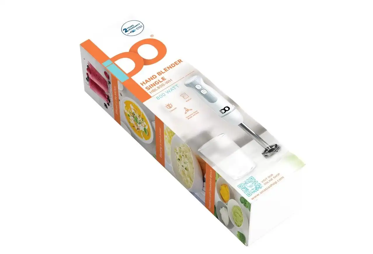 مضرب يدوي من أي دو، 400 واط، أسود - 105-HBL800-WH