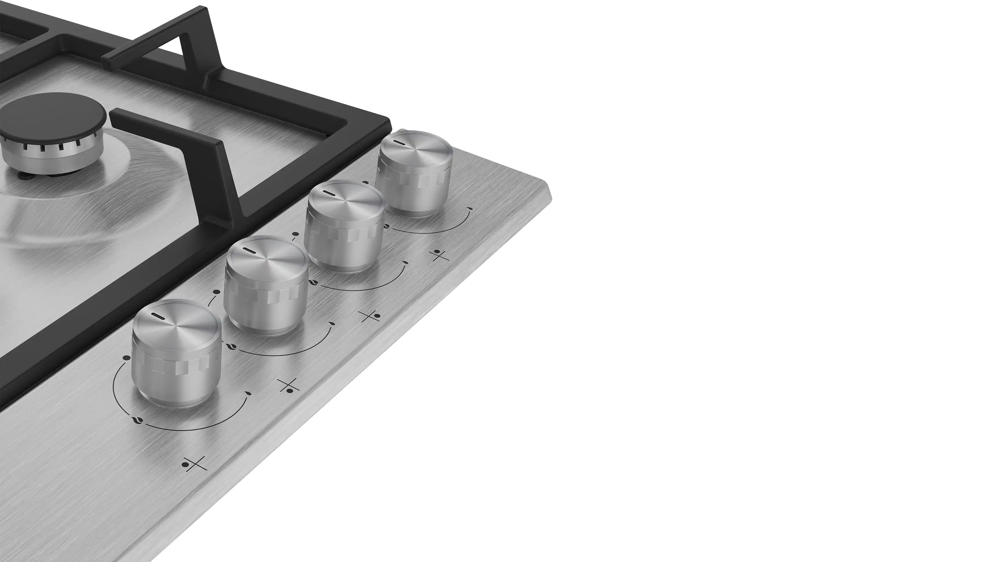 Beko Built-In Gas Hob, 4 Burners, 60 cm, Stainless - HIAW 64225 SX
