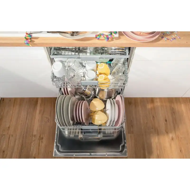 Gronia Built-In Dishwasher, 14 place, Automatic Door Opening, 60 cm, White - GV642D61