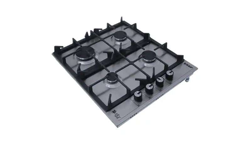 purity Gas Hob, 4 Burners, Heavy Duty Grids, 60 Cm, Silver - HPT602S