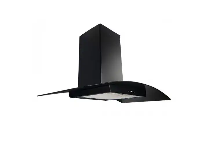 purity Decorative Hood, 3 Speeds, 90 cm, Black 1000 - CAPPE BL