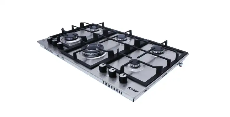 purity Gas Hob, 6 Burners, Heavy Duty Grids, 90 Cm, Silver - HPT902S