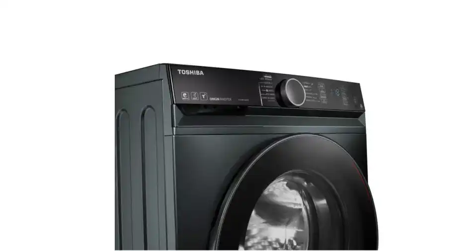 Toshiba Front Load Automatic Washing Machine, 8 kg, Inverter Motor Morandi, Morandi Grey - TW-BK90GF4EG(MK)