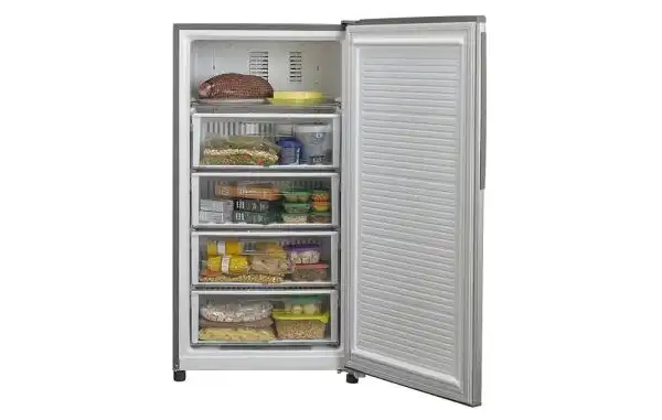 TOSHIBA Deep Freezer No Frost 4 Drawers, 185 Liter, with Quick freezing, Silver - GF-18H-SL