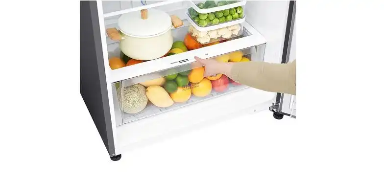 LG No Frost Refrigerator, 475 Litre, with Inverter Motor , Silver - GN-H622HLHL