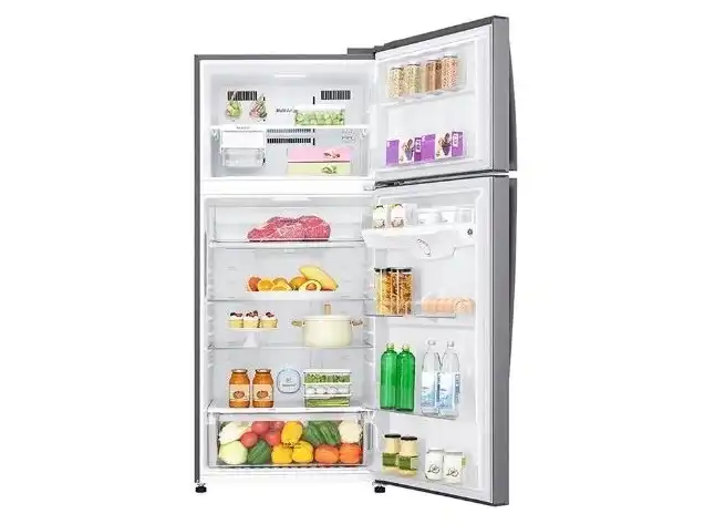 LG No Frost Refrigerator, 475 Litre, with Inverter Motor , Silver - GN-H622HLHL