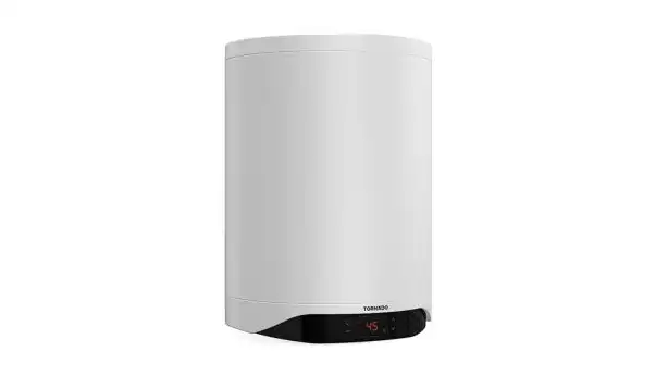 TORNADO Electric Water Heater, 50 L, Enamel Digital, White - TEEE-50DW