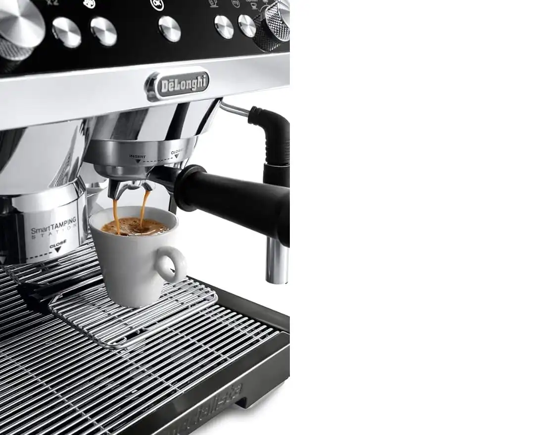 Delonghi Espresso Coffee Maker, 1450 Watt, Black - EC9335-BK - International guarantee