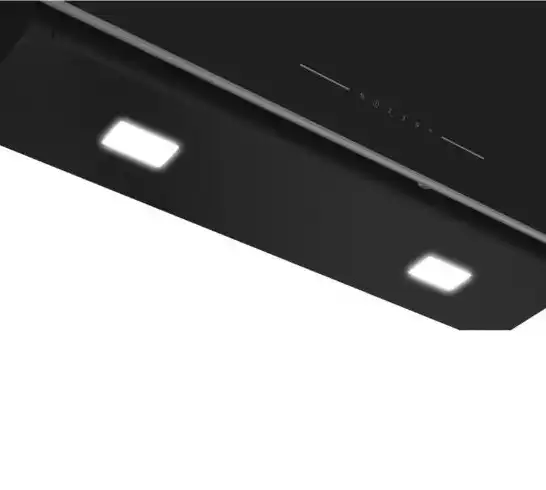 Beko Built-In Decorative Hood, 90 cm, Touch, Black Glass - BHCA96641BFBHSE
