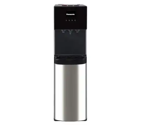 مبرد مياه باناسونيك، 3 حنفية ،تحميل سفلي، أسود & ستانلس ستيل - SDM-WD3438-BF