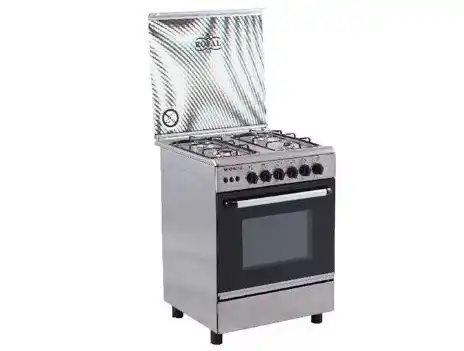 Royal Gas speed Cooker, 4 Burners, Cast Iron Stands, 60 cm, Stainless - R-2010279