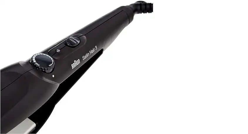 Braun Satin Hair 3 Hair Straightener, Tourmaline ceramic plates, 135 - 185℃, Black - ST310