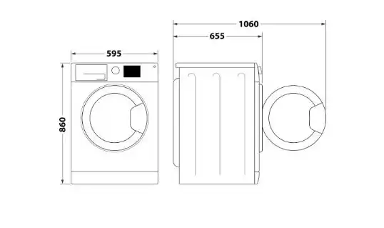 ARISTON CONDENSER TUMBLE DRYER FREESTANDING, 8 KG, Silver - NT CM10 8BS EX