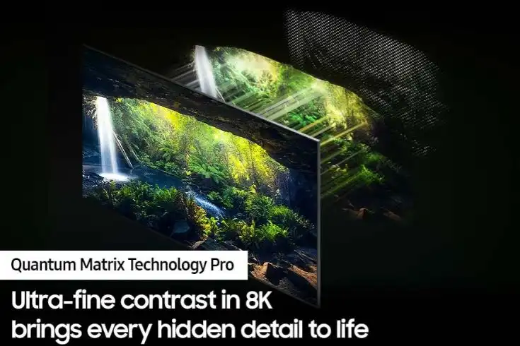 تلفزيون سامسونج Neo QLED ، مقاس 85 بوصة، دقة 8K UHD بريسيفر داخلي - 85QN800D