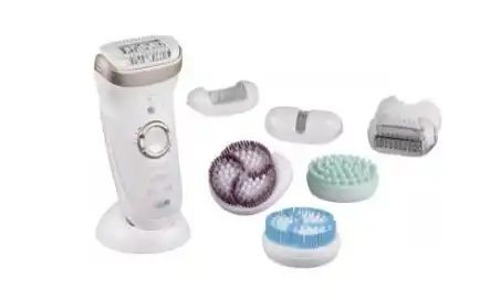 Braun Silk-épil 9 Epilator, For Wet and Dry use, With 12 Attachments, White - 9-961V