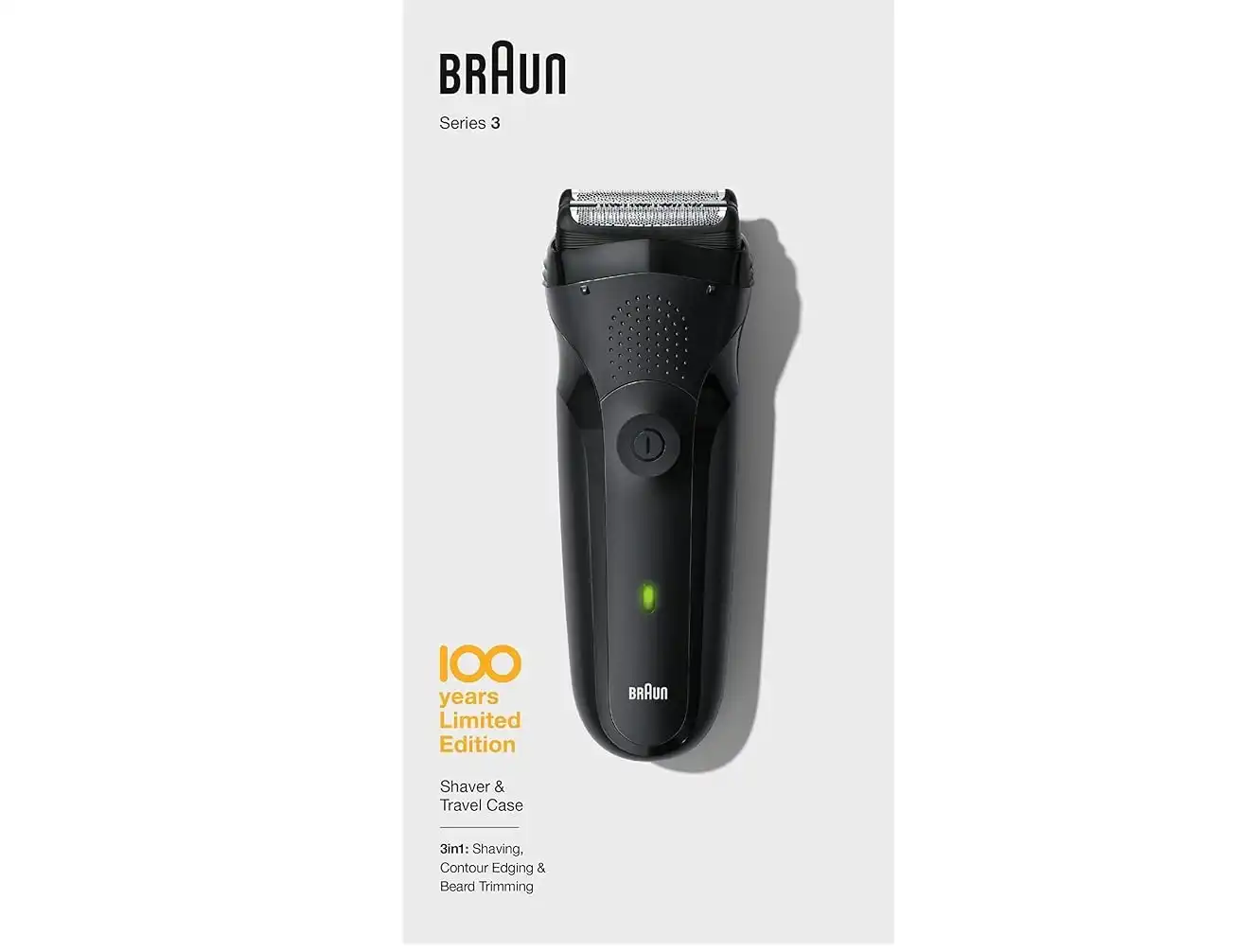 Braun Max Braun Series 3 Electric Hair Clipper for men, Wet & Dry use, Black - MBS3
