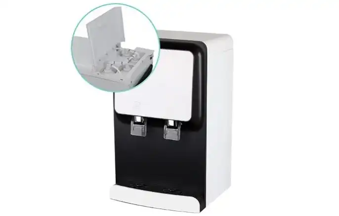 Bergen Hot and Cold Direct Connection Water Dispenser, Black and White - FYT2105