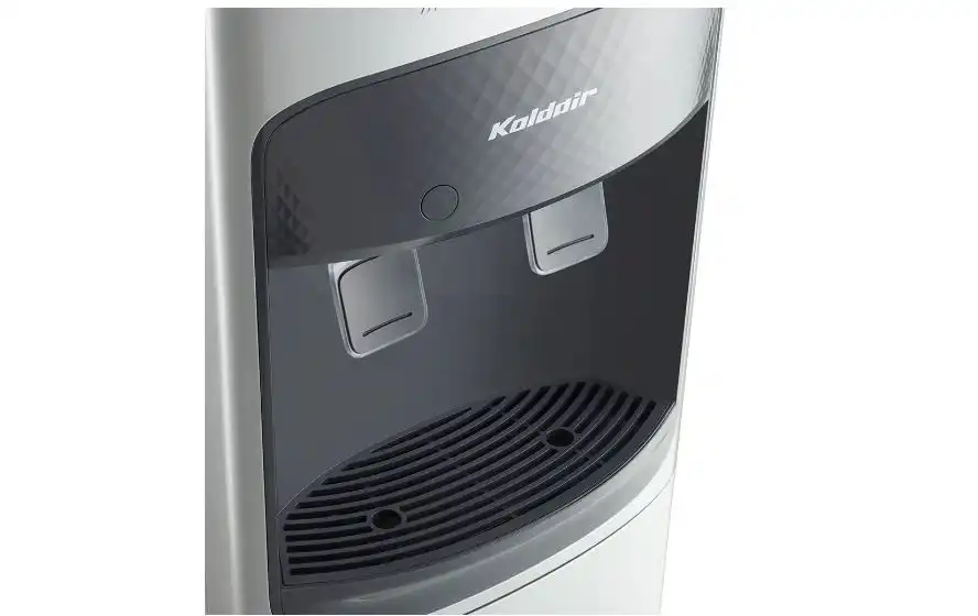 KOLDAIR Water Dispenser with Refrigerator, Cold and Hot, 2 Taps, Classic - A - silver F