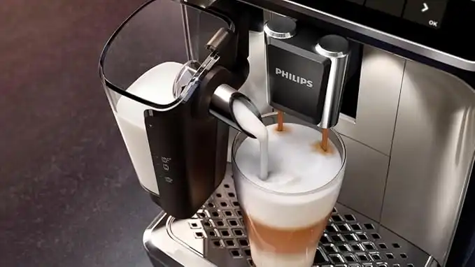 Philips Series 5400 Espresso Machine with Attachments, 1.8 Liters, 1500W, Chrome - EP5447/90