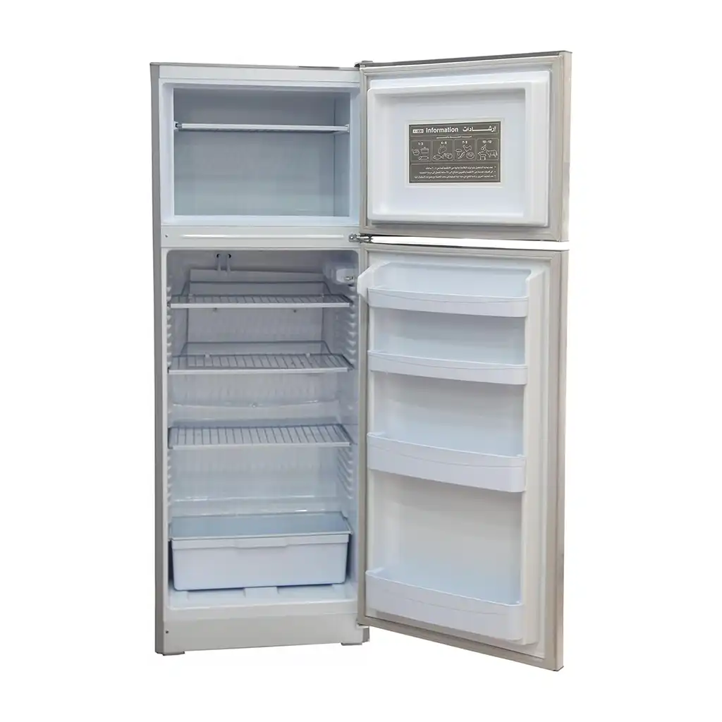 Alaska Freestanding Refrigerator, Defrost, 2 Doors, 318 liter, silver -KSD - Silver