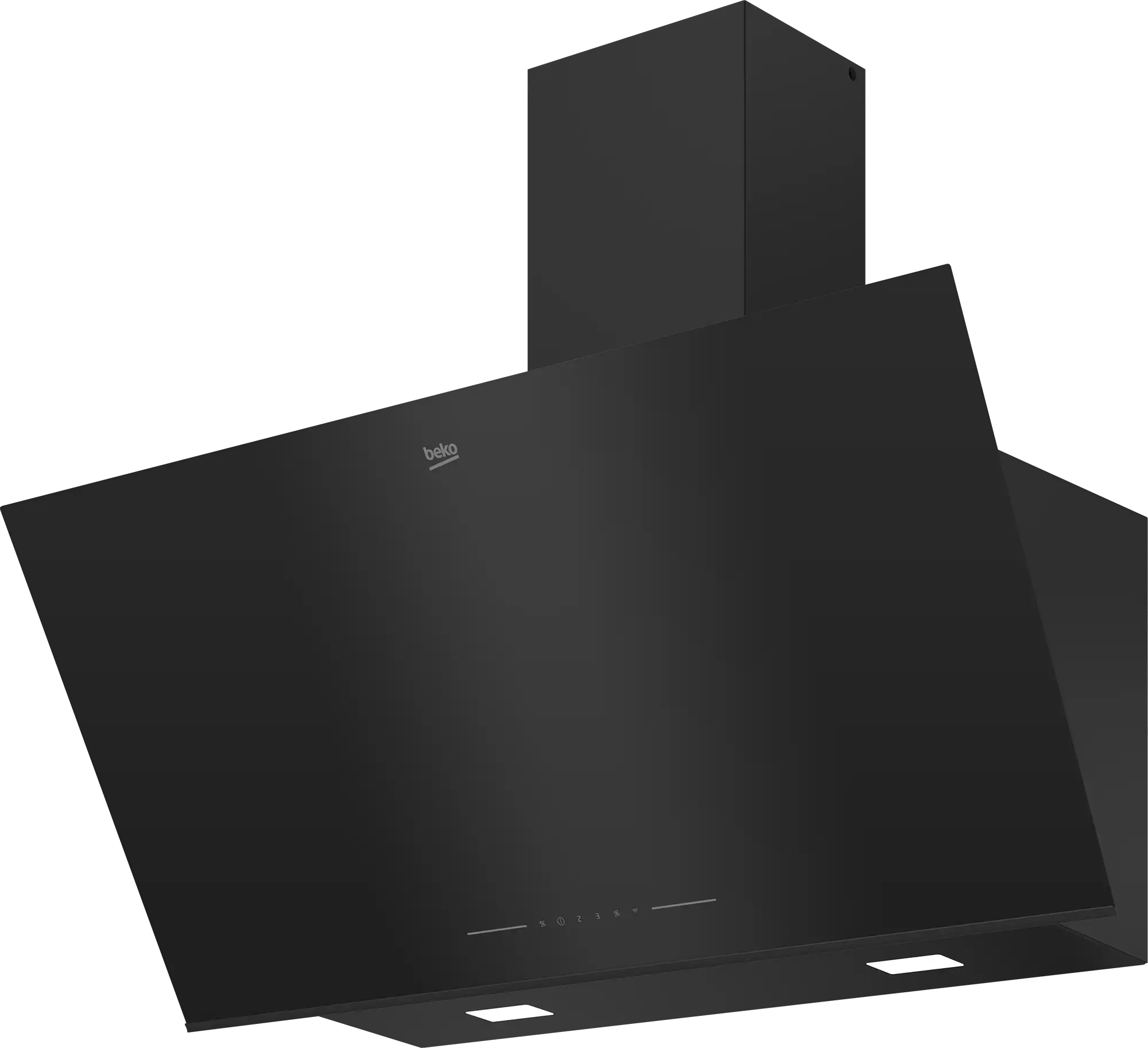 Beko Built-In Decorative Hood, 90 cm, Touch, Black Glass - BHCA96641BFBHSE