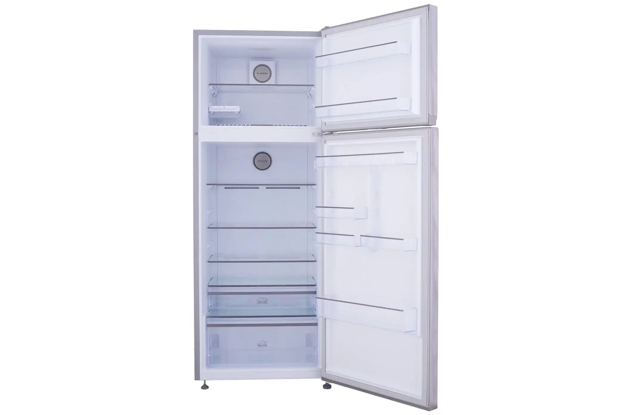 Ariston No Frost Refrigerator, 420 Liters, 2 Doors, Inverter, Silver - ART70 F1422D XNA Light silver