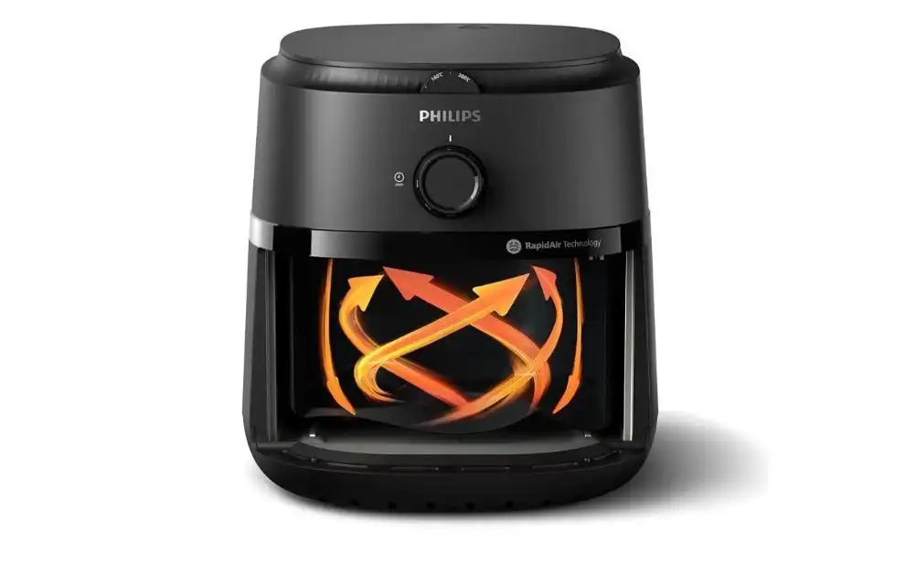 Philips 1000 Series Digital Air Fryer, 4.2 Liters, 1300 Watt, Black - NA120/00