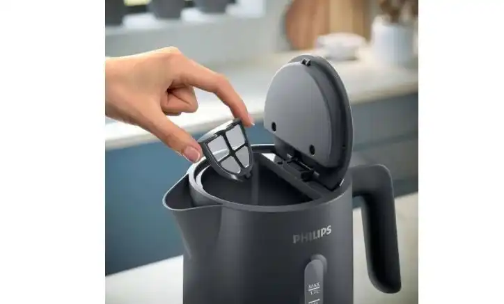 Philips 1000 Series Electric Kettle, 1.7 Liter, 2200 Watt, Charcoal Grey - HD9314/91