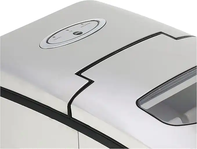 Bergen Ice maker, 10 Kg, 150W, Stainless steel Led Indicator, Silver - ZB-18