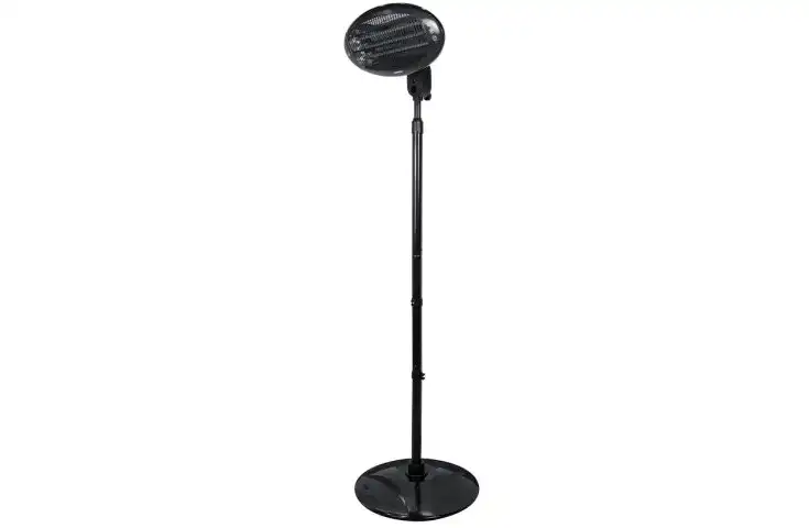 TORNADO Stand Halogen Heater, 2000 Watt, Black - THH-2000S