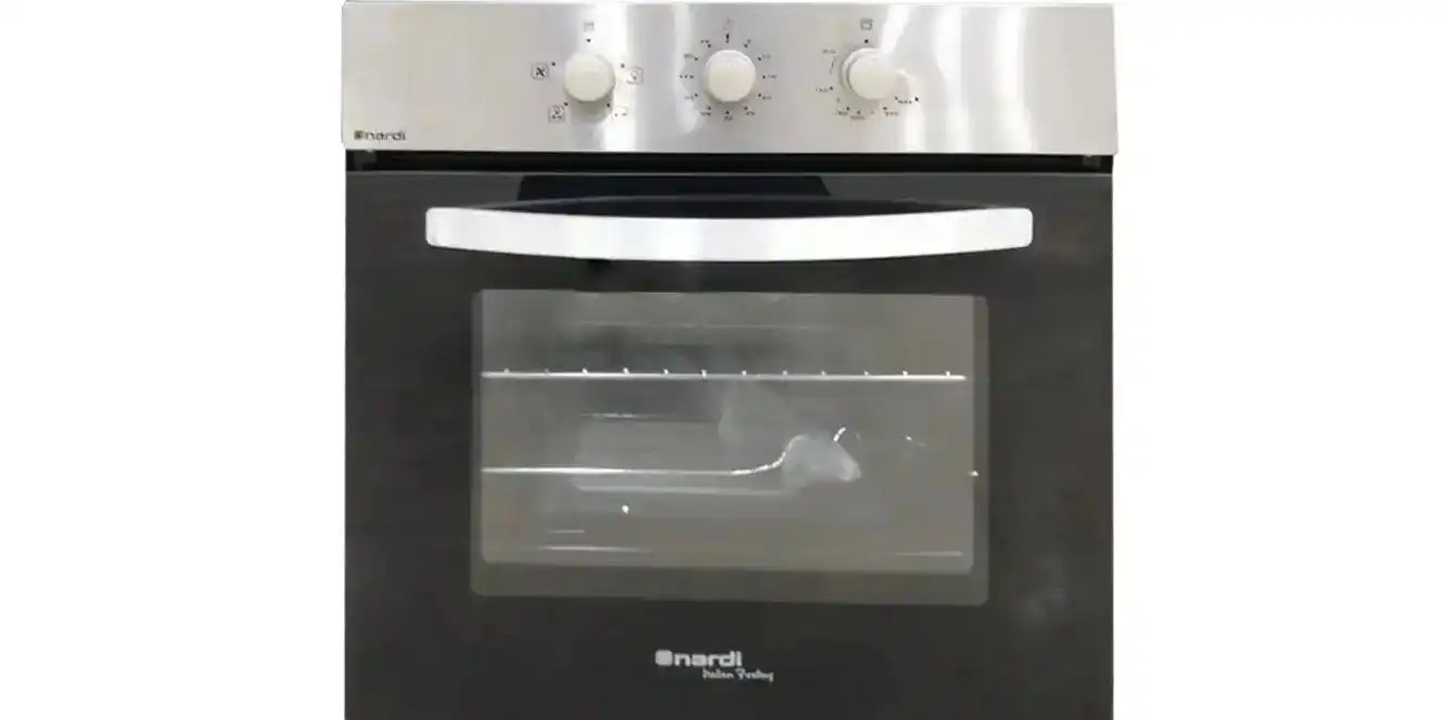 Bundle of Nardi Built-In Oven, Gas, 67 Liters, 2 Fans, 60 cm, Black - FGX08XN + Hob, 5 Gas Burners, 90 cm, Stainless - VG95